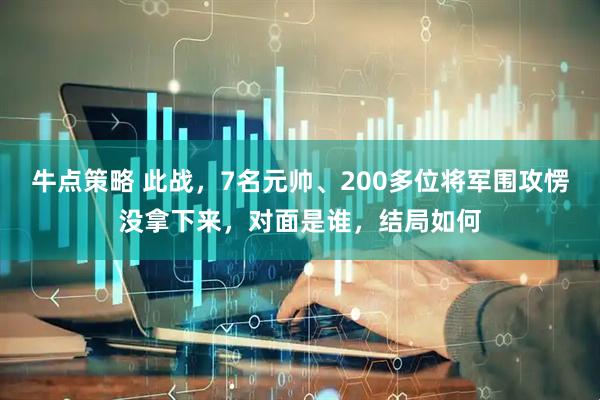 牛点策略 此战，7名元帅、200多位将军围攻愣没拿下来，对面是谁，结局如何